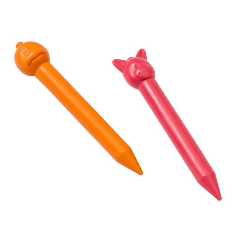 12 crayons de cire animaux Oxybul