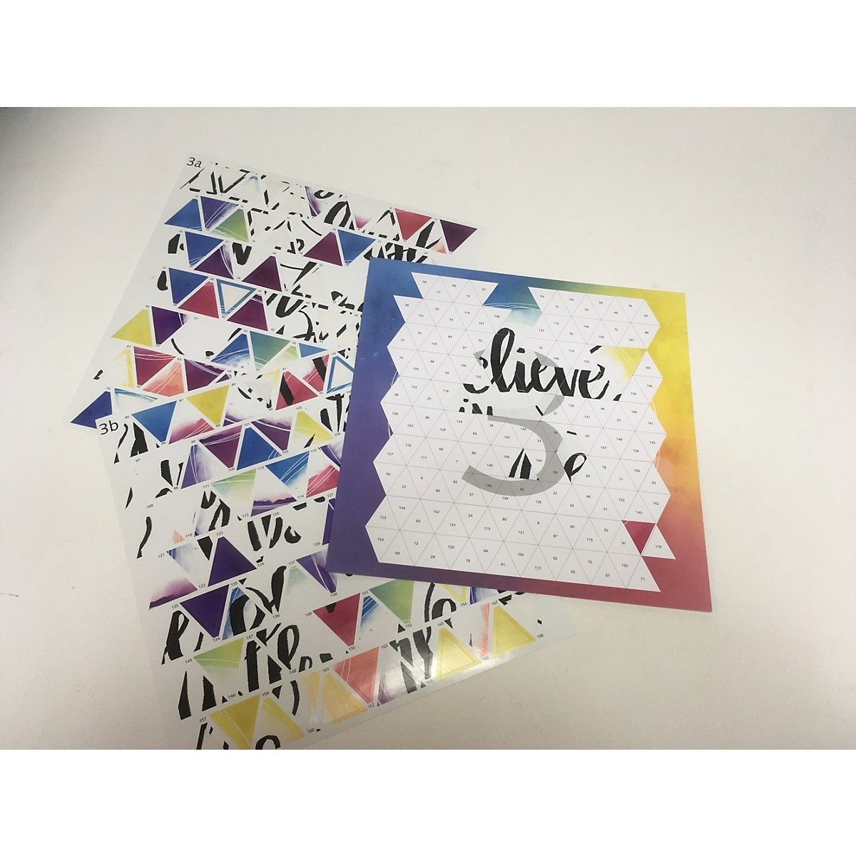 Stickern nach Zahlen Be You Believe in yourself