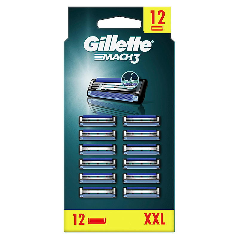 Gillette Gillette blader 12-pk Mach 3 vertical