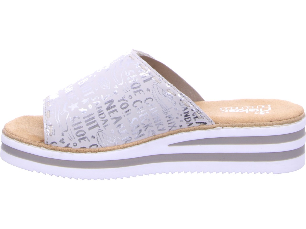 RIEKER Klassische Sandalen grau