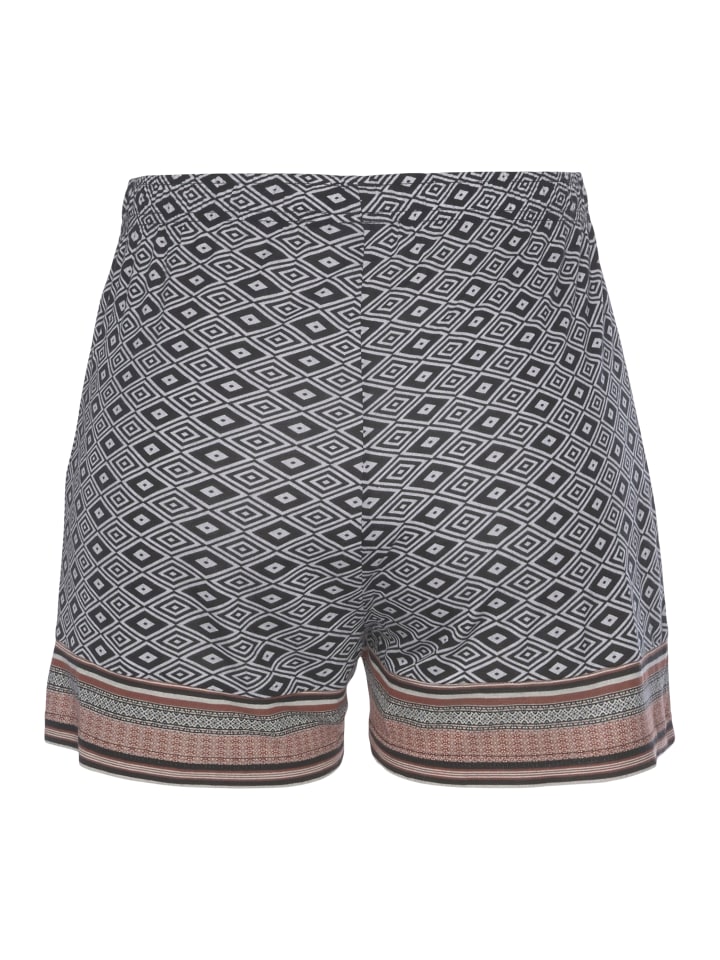 VIVANCE DREAMS Schlafshorts in braun gemustert günstig kaufen