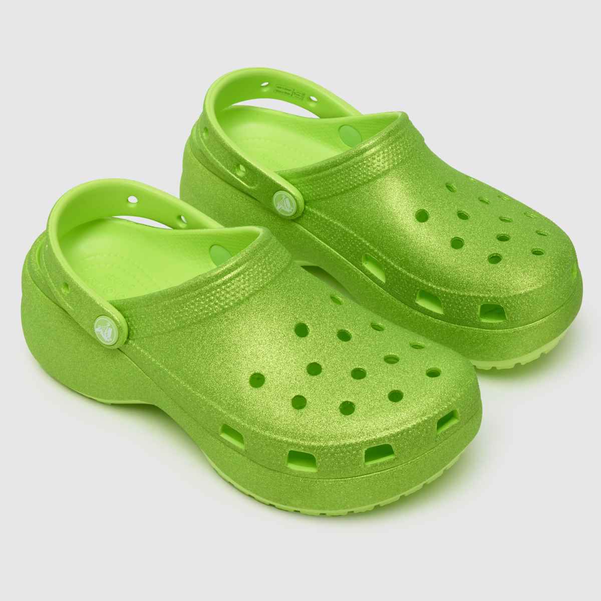 Crocs Classic Platform Clog Papucs Lime Színben