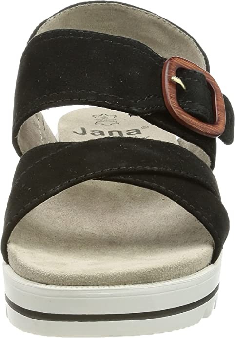 JANA Klassische Sandalen schwarz