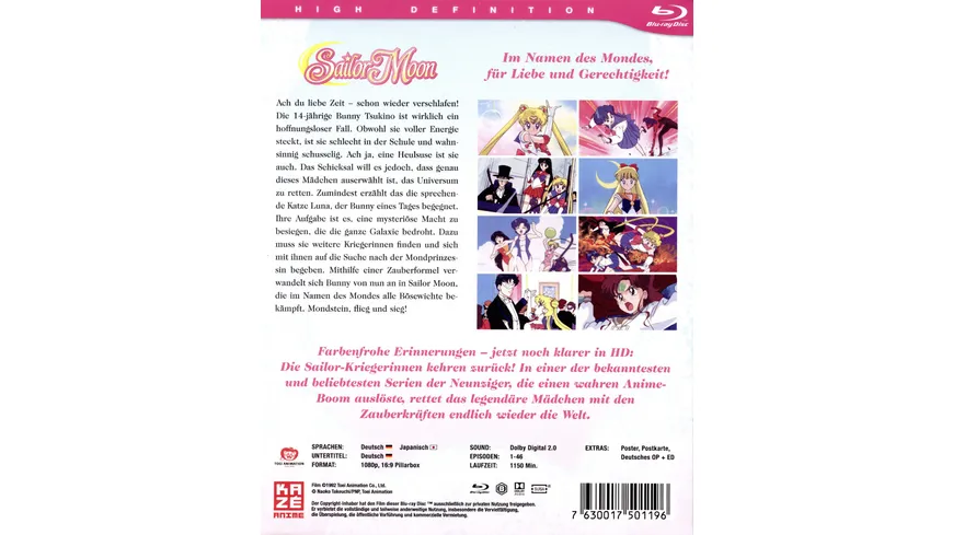 Sailor Moon - Staffel 1 - Blu-ray Box (Episoden 1-46)  [6 Blu-rays]