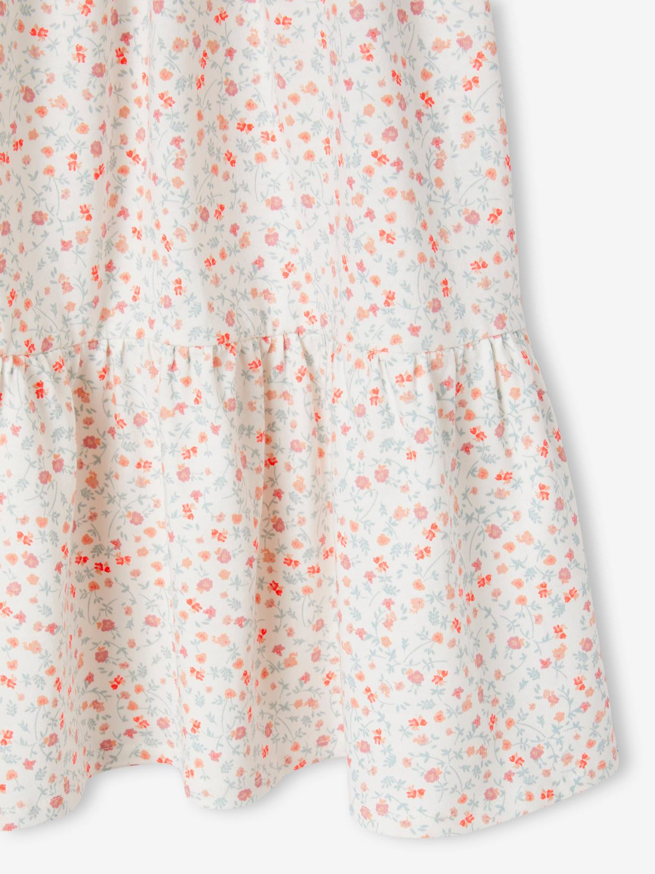 Vertbaudet Gesmoktes Mädchen Trägerkleid Oeko-Tex - smaragd