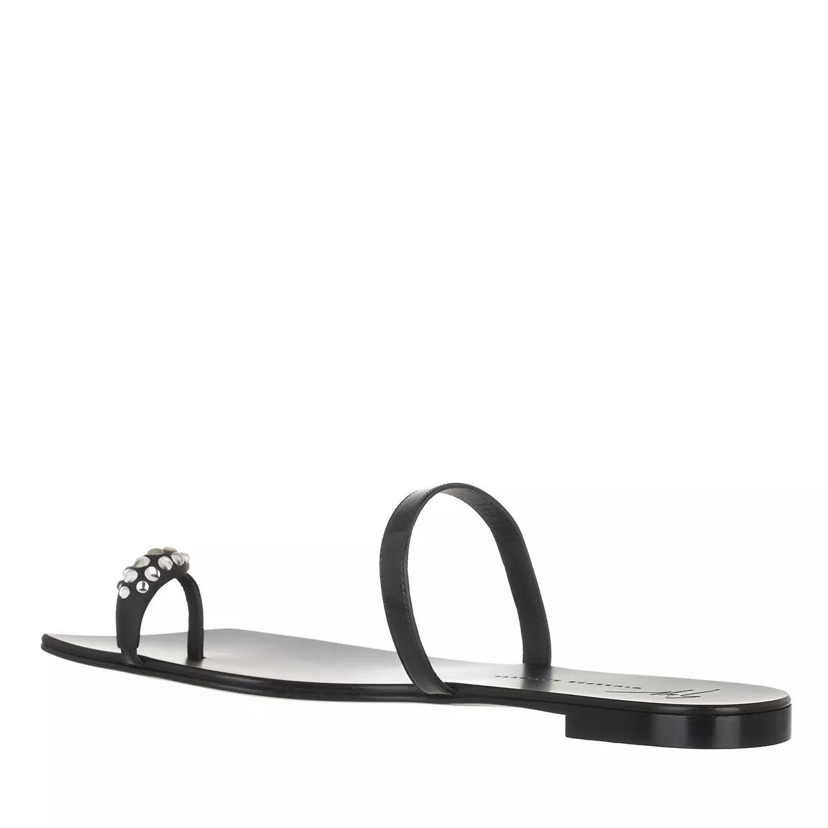 GIUSEPPE ZANOTTI Riemchen Sandalen schwarz Flip Flop
