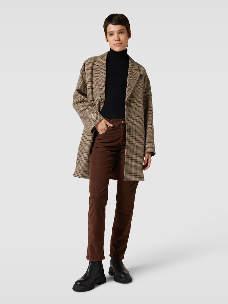 Hose im 5-Pocket-Design Modell 'CICI' in mittelbraun