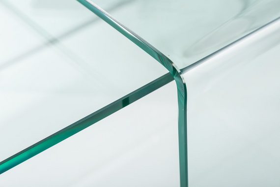 riess-ambiente Couchtisch FANTOME 100cm transparent (Set, 2-St), Wohnzimmer · Glas · eckig · Modern Design
