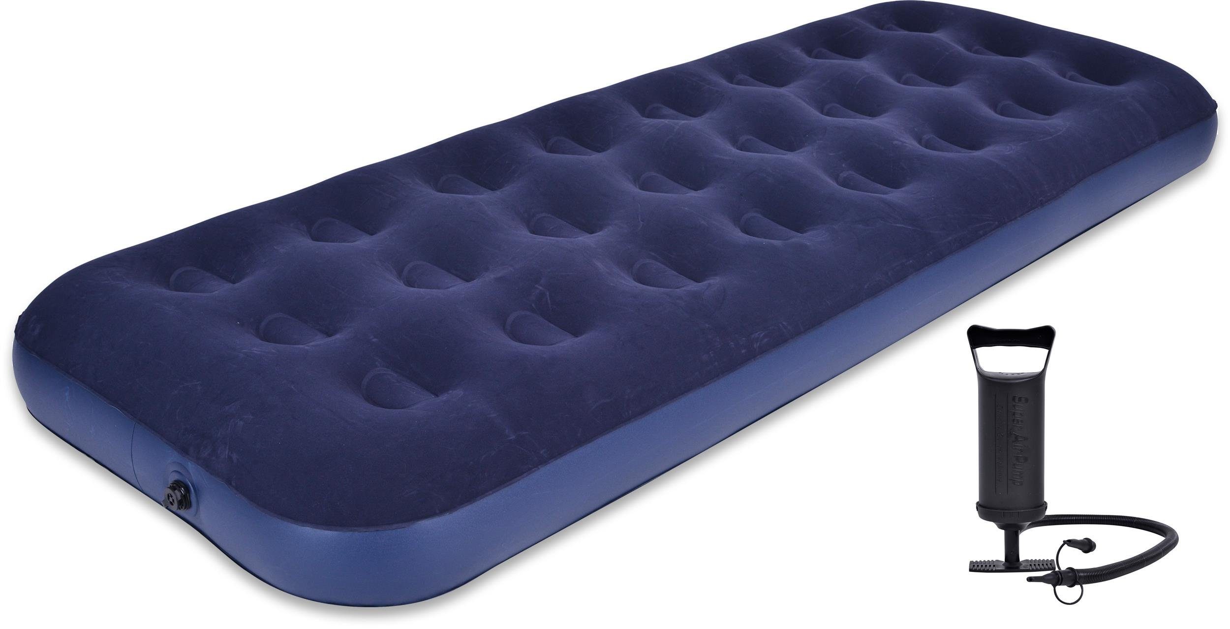 Avenli Luftbett Campingbett aufblasbar 191x73x22 cm, (Luftmatratze für 1 Person), Gästebett inklusive Luftpumpe
