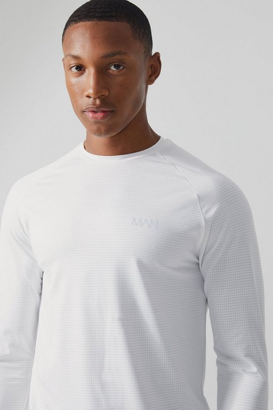 Man Active Muscle-Fit Performance Oberteil aus Mesh