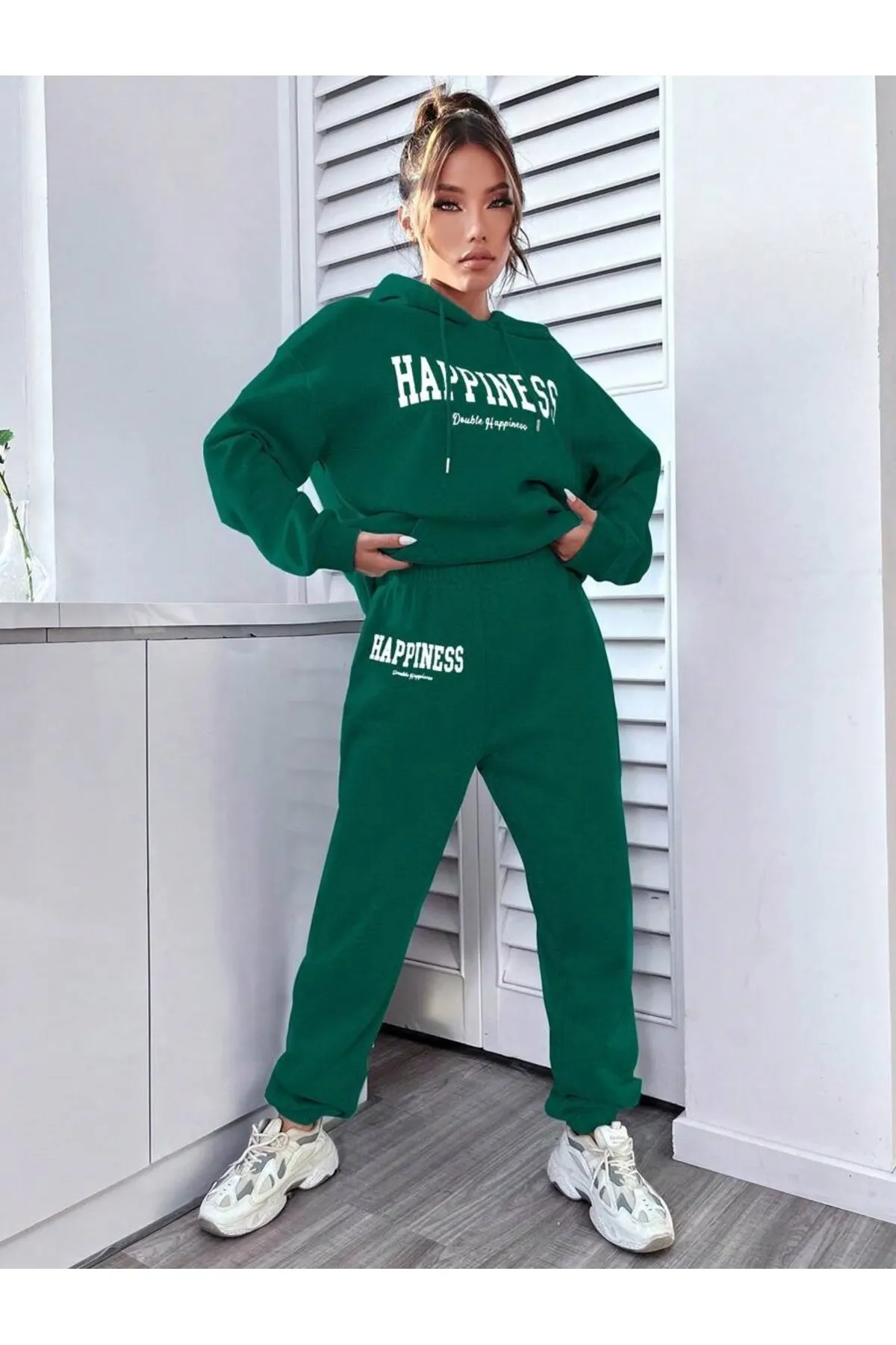 MOONBULL  Sport-Sweatsuit Set - Grün - Regular Fit