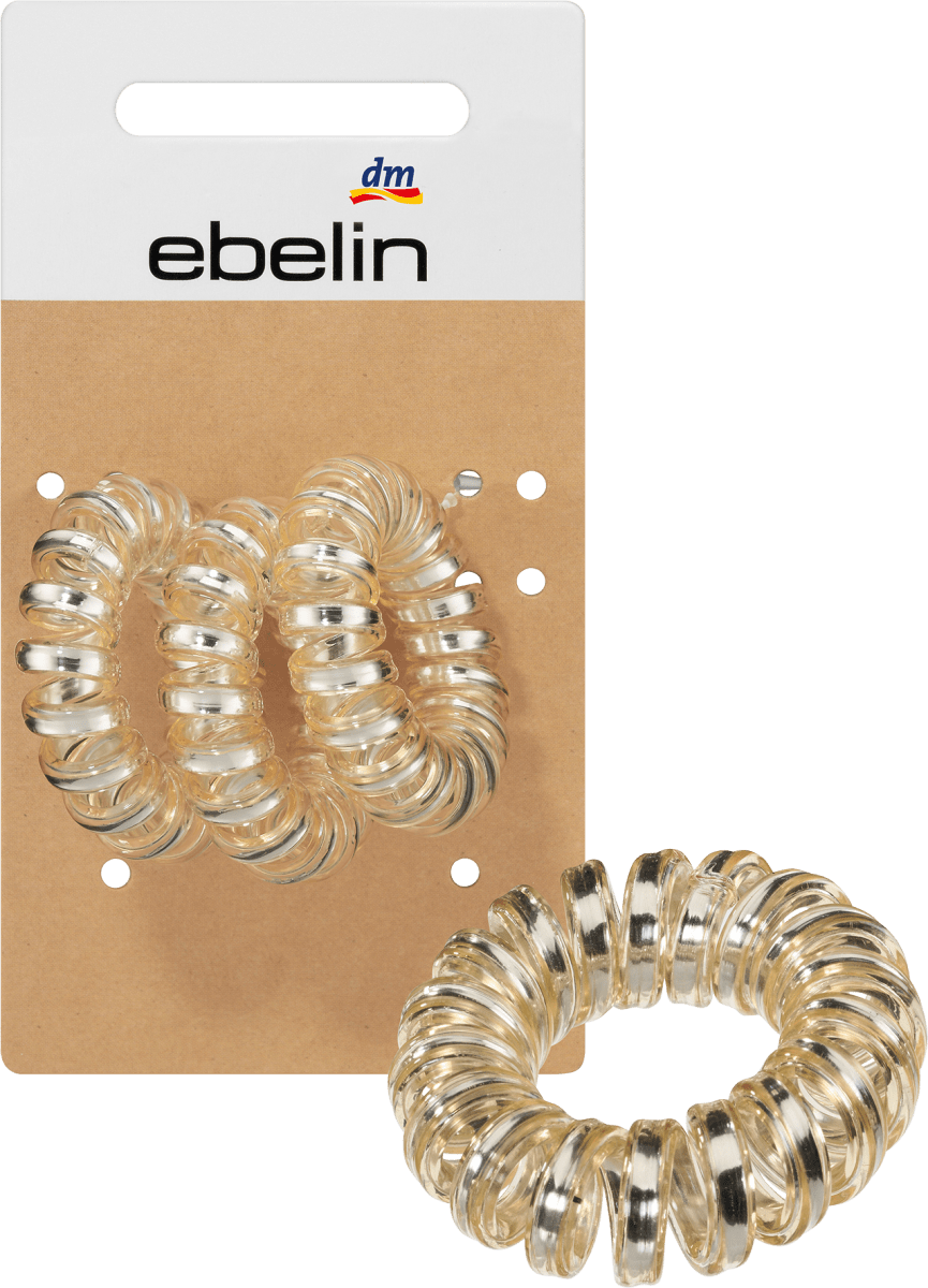 Spiralzopfhalter Gold-Optik, 3 St