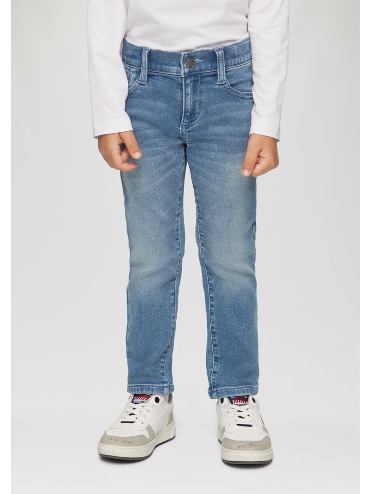 s.Oliver Jeans-Hose lang in Blau günstig kaufen