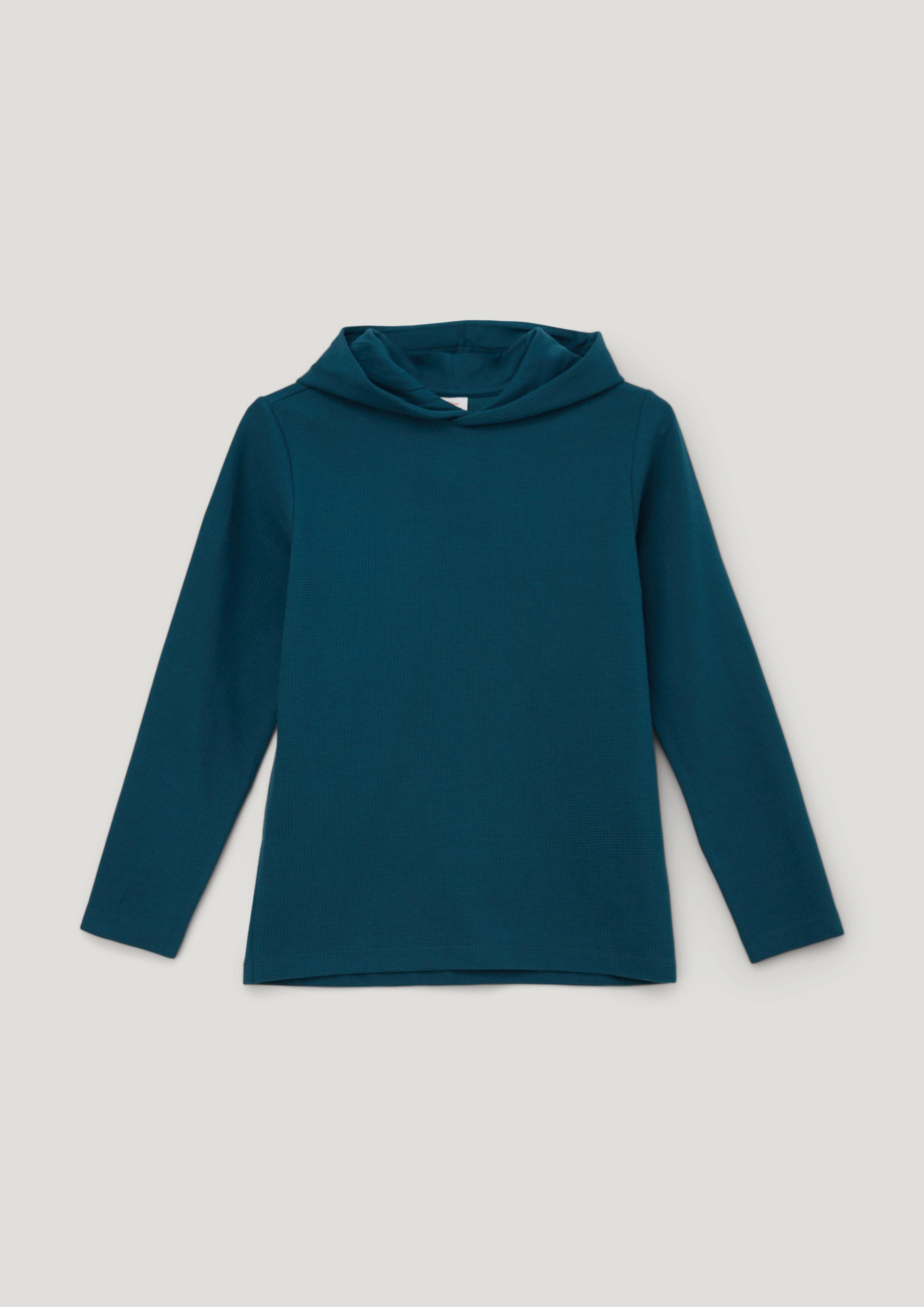 Kapuzenshirt mit Waffelpiqué  2134023-6904