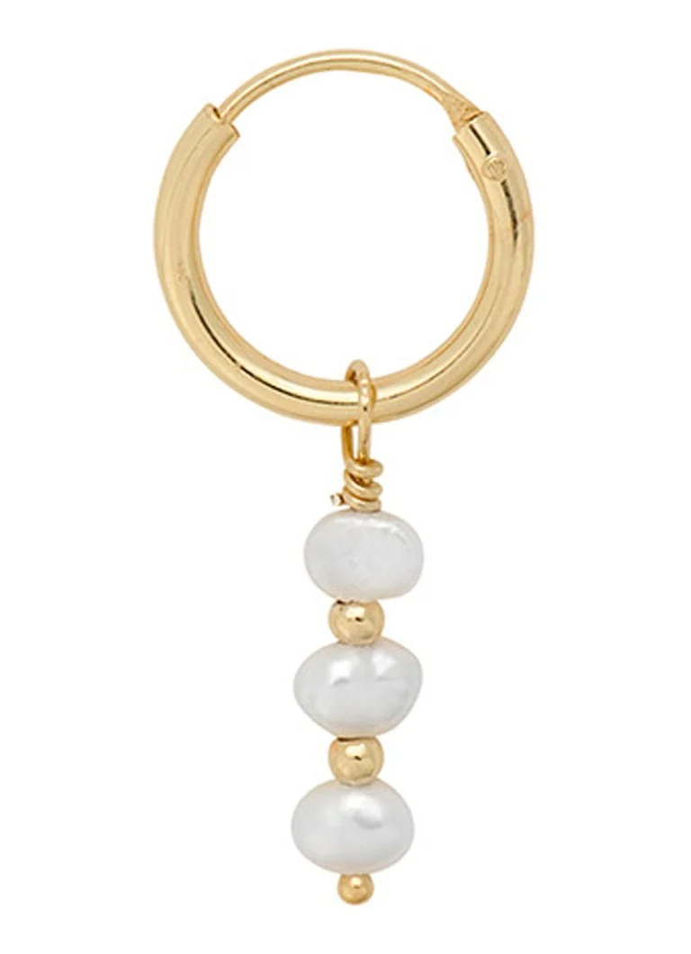 Anna + Nina Pearly single earring gilt