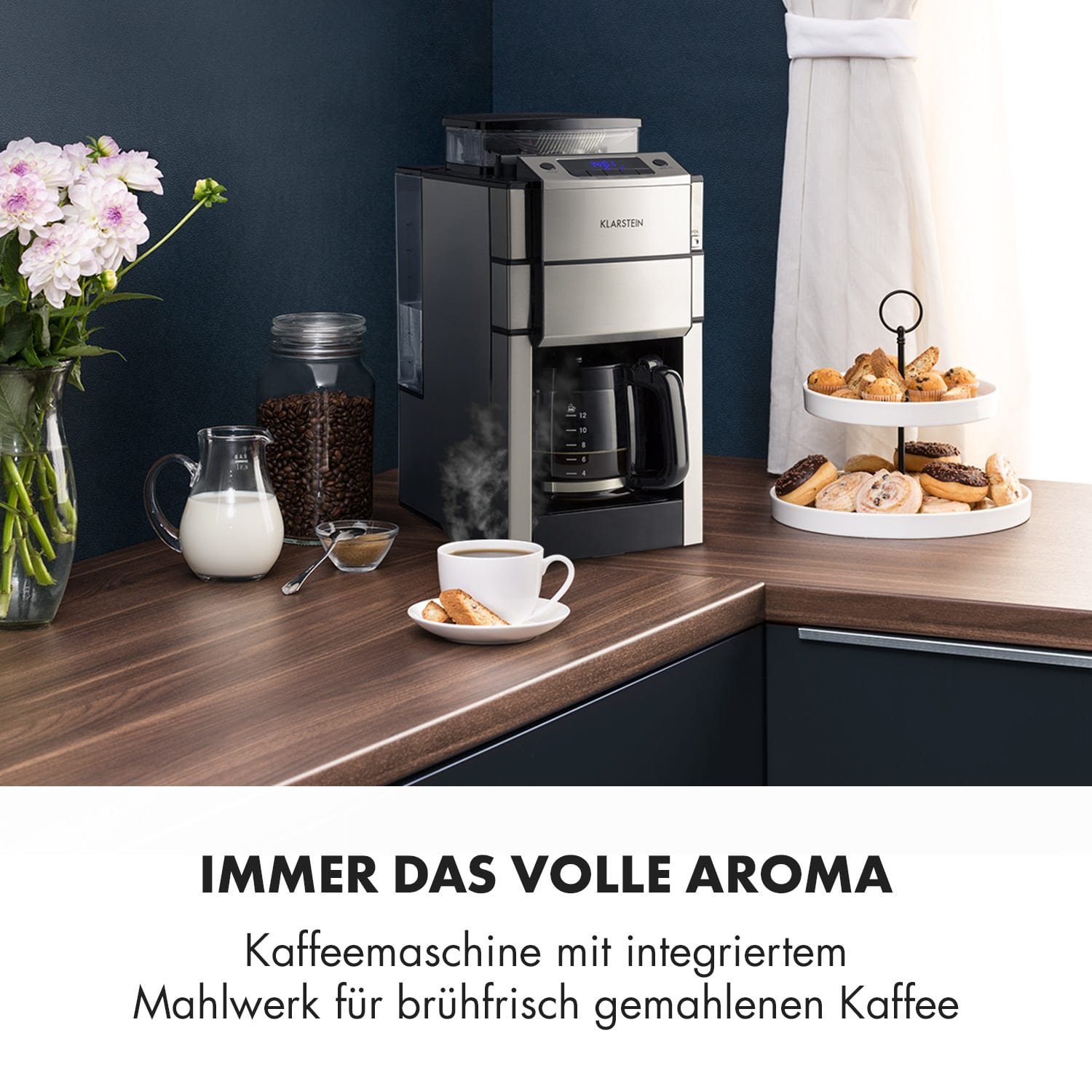 Klarstein Filterkaffeemaschine Aromatica X, 0l Kaffeekanne