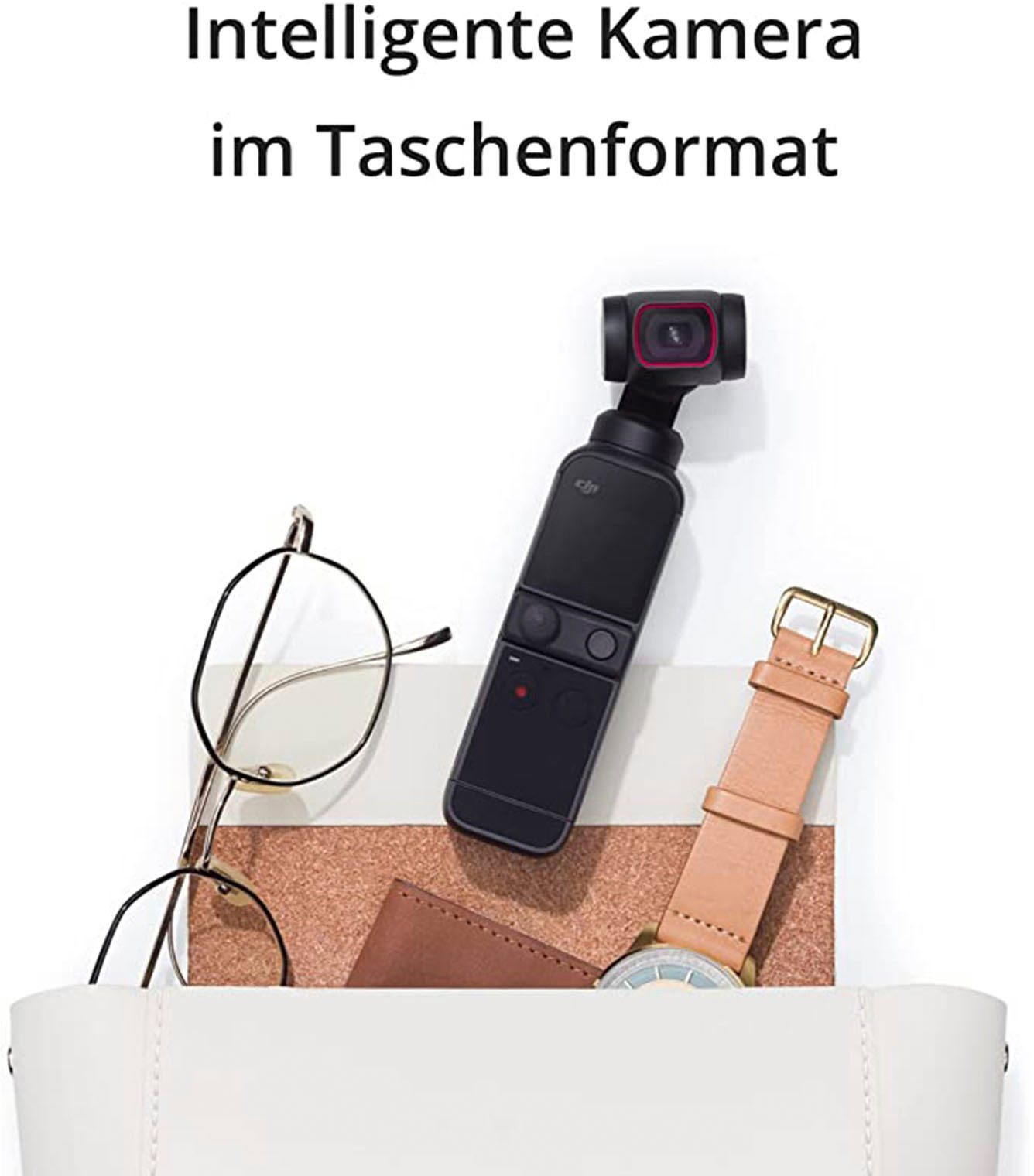 DJI Pocket 2 Creator Combo Gimbal (1/1.7” CMOS, Zeitraffer, Slow Motion, 8x Zoom, Livestreaming)