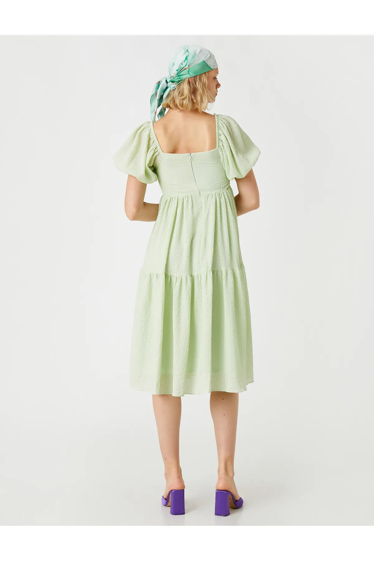 Koton  Gipe Detailliertes Midikleid