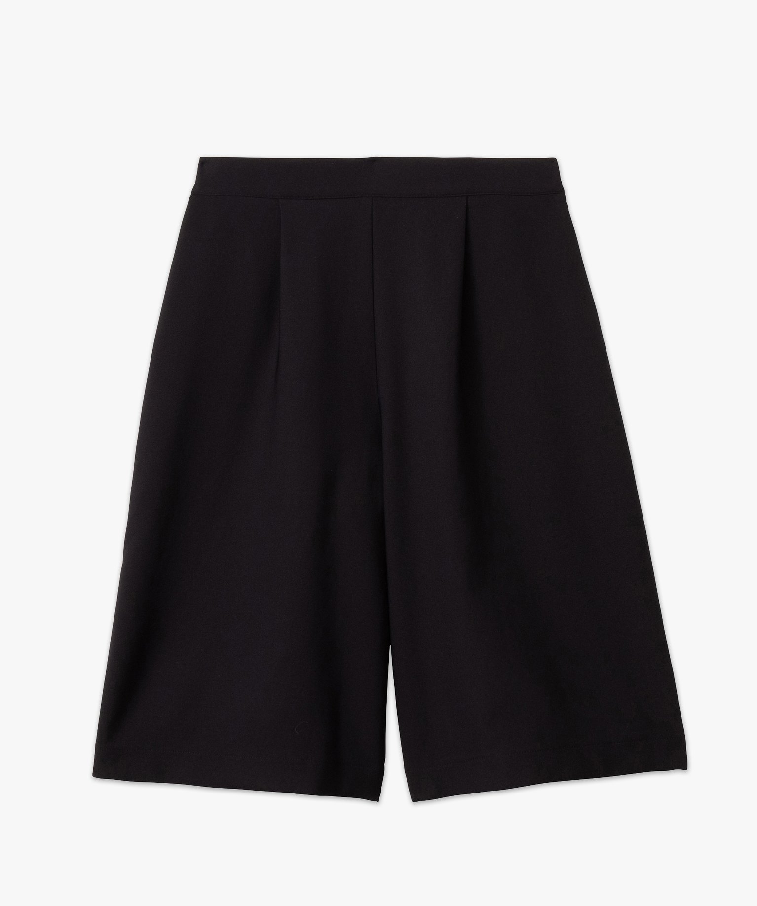 Bermuda ample à pinces femme noir | GEMO