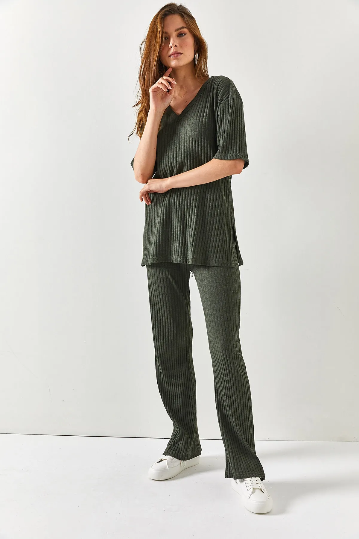 Olalook  Zweiteiler - Khaki - Regular Fit