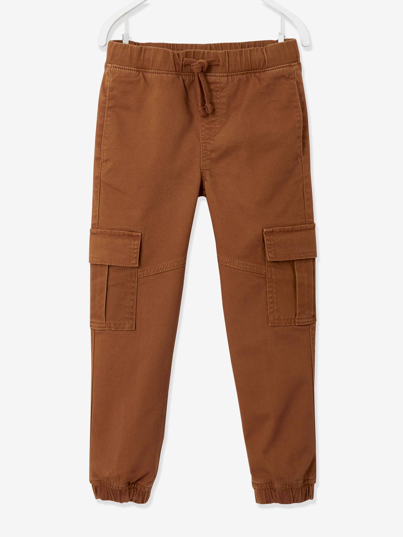 Vertbaudet Jungen Cargohose mit Dehnbund Oeko-Tex - camelfarben