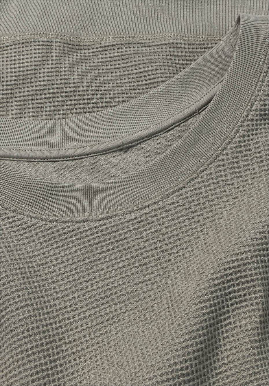 Waffelpiqué-Pullover Regular aus reiner Bio-Baumwolle
