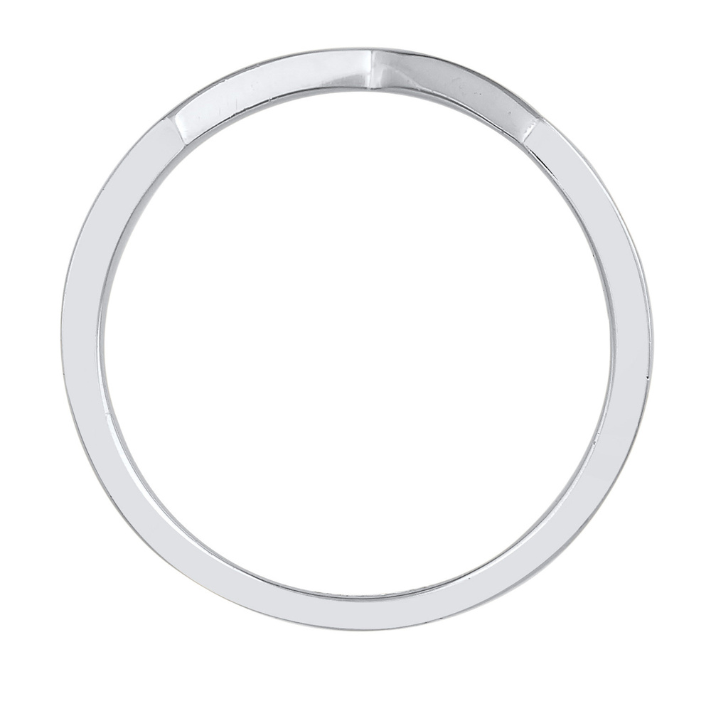Elli PREMIUM Elli PREMIUM Bague Femmes Forme de V Géo Basique en Argent Sterling 925 Rhodié Bague