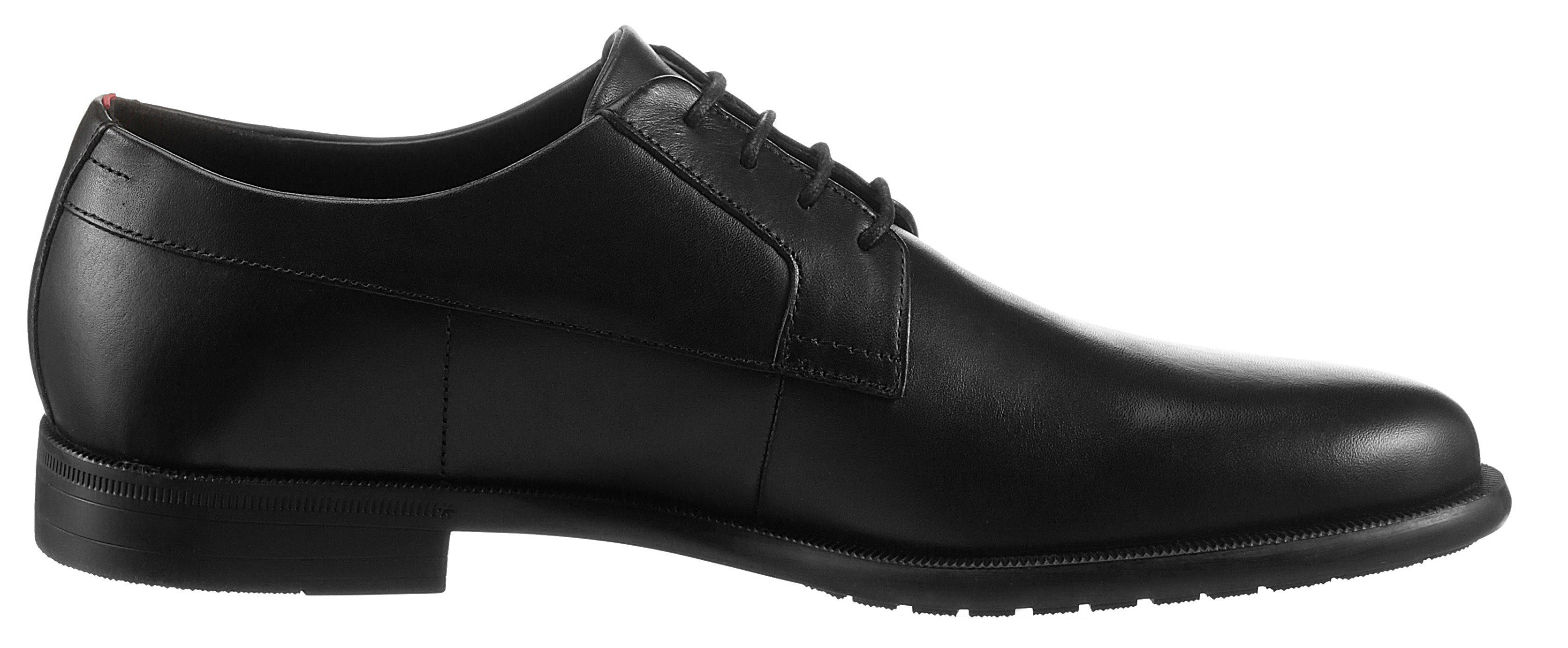 HUGO Kyron Derb Schnürschuh mit Lederlaufsohle und Gummibesatz