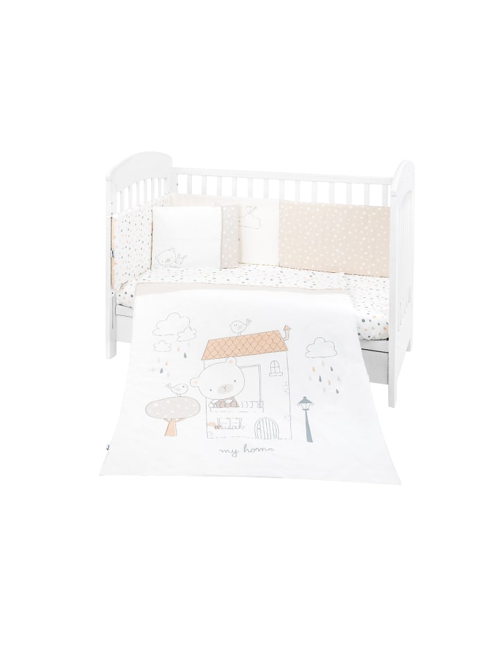 Kikkaboo Babybettwäsche My Teddy 6-tlg. in weiß günstig kaufen onesize