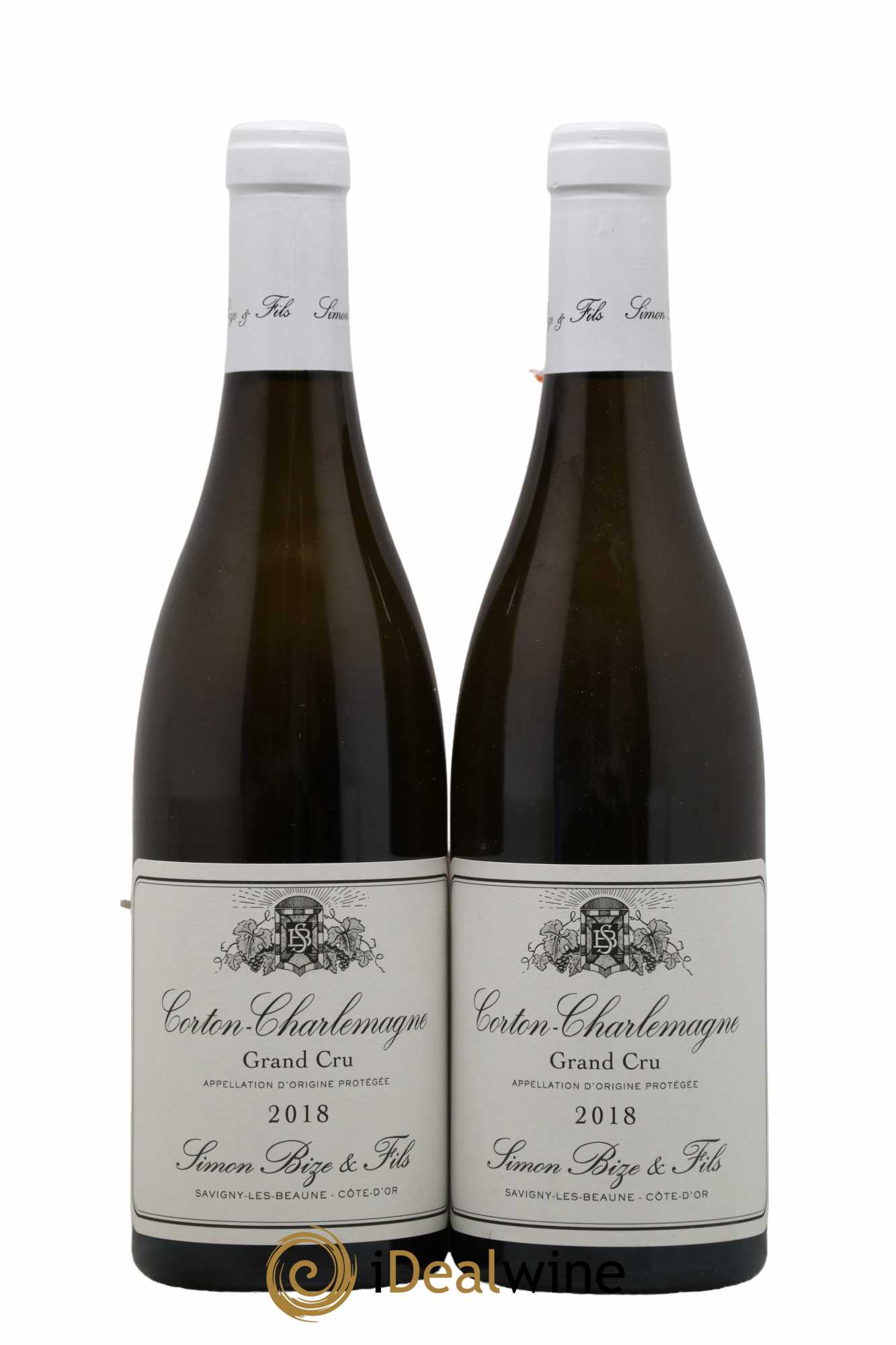 Corton-Charlemagne Grand Cru Simon Bize & Fils  2018 - Lot de 2 Bouteilles