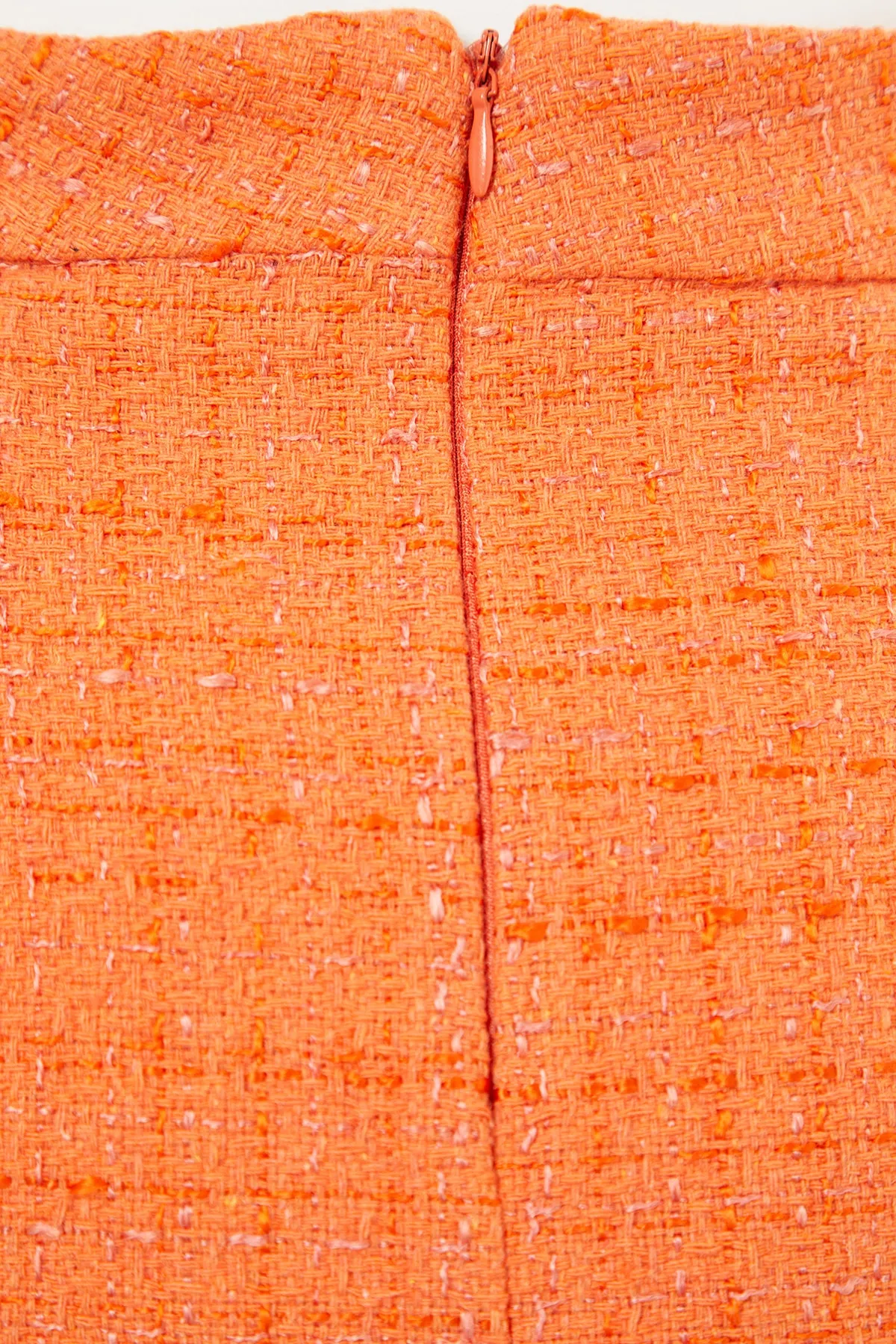 Trendyol Collection  Orangefarbener gewebter Rock mit Reißverschluss TWOAW23ET00061