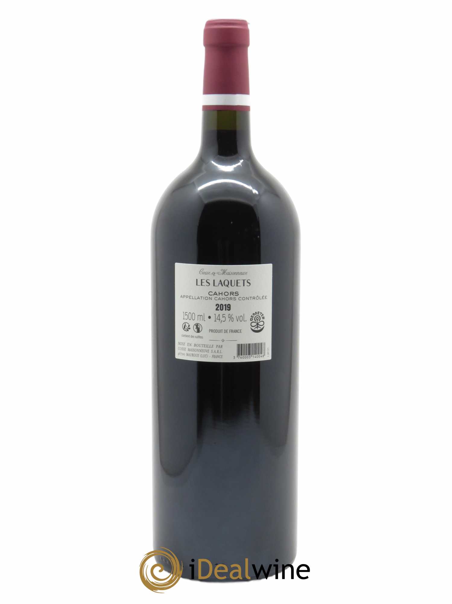 Cahors Les Laquets Cosse-Maisonneuve (Domaine)  2019 - Lot de 1 Magnum
