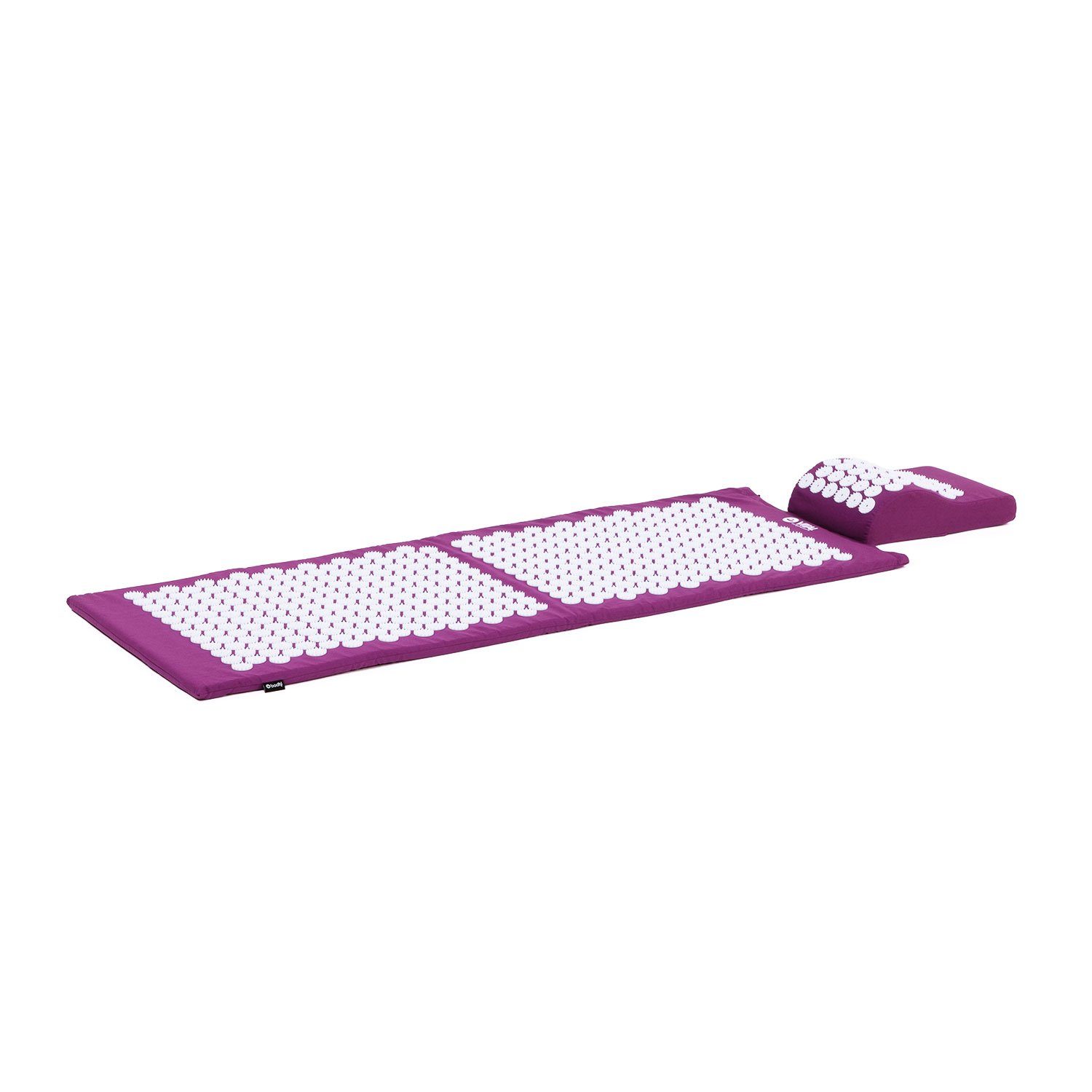 bodhi Akupressurmatte VITAL Akupressurmatte XL Deluxe-Set SPIKY aubergine