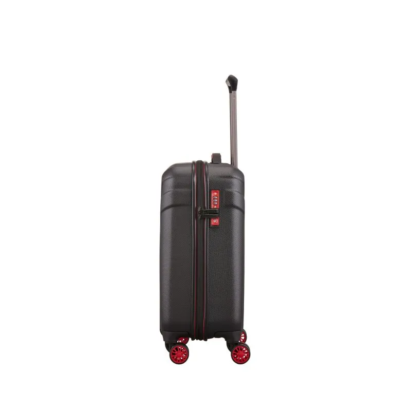 Travelite Trolley mit 4 Rollen 55cm S Vector 40 Liter - Schwarz\/Rot