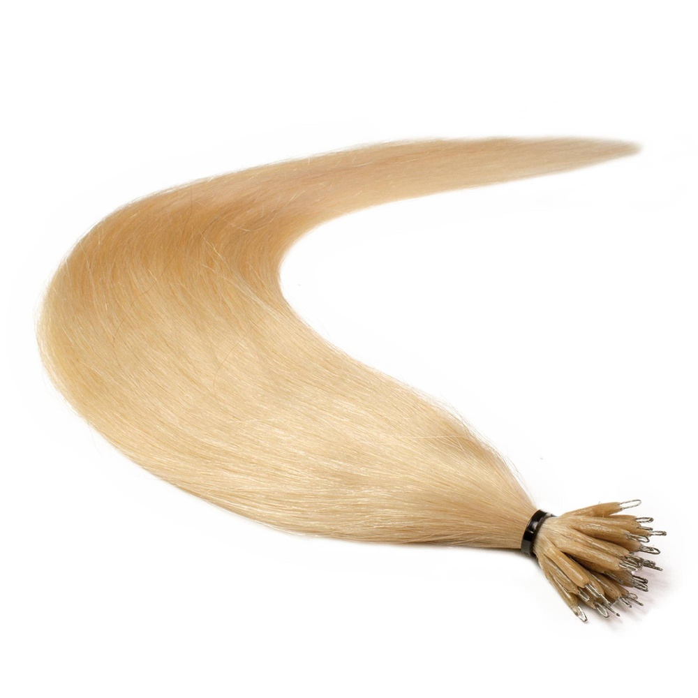 hair2heart Extensions à froid Nanoring Premium cheveux naturels #22 Blond doré 1g extensions
