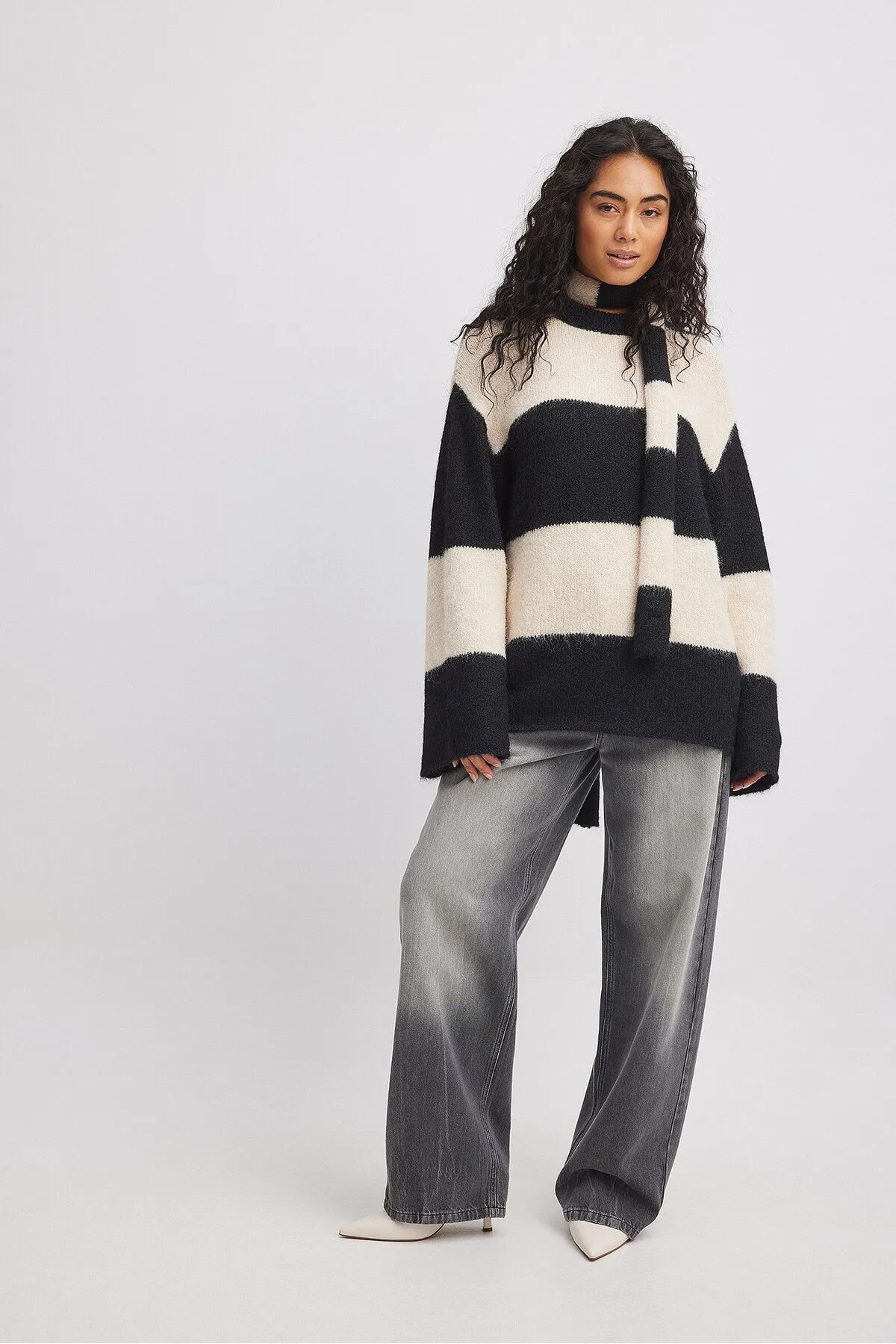 NA-KD  Übergroßer Pullover mit Farbblockdesign