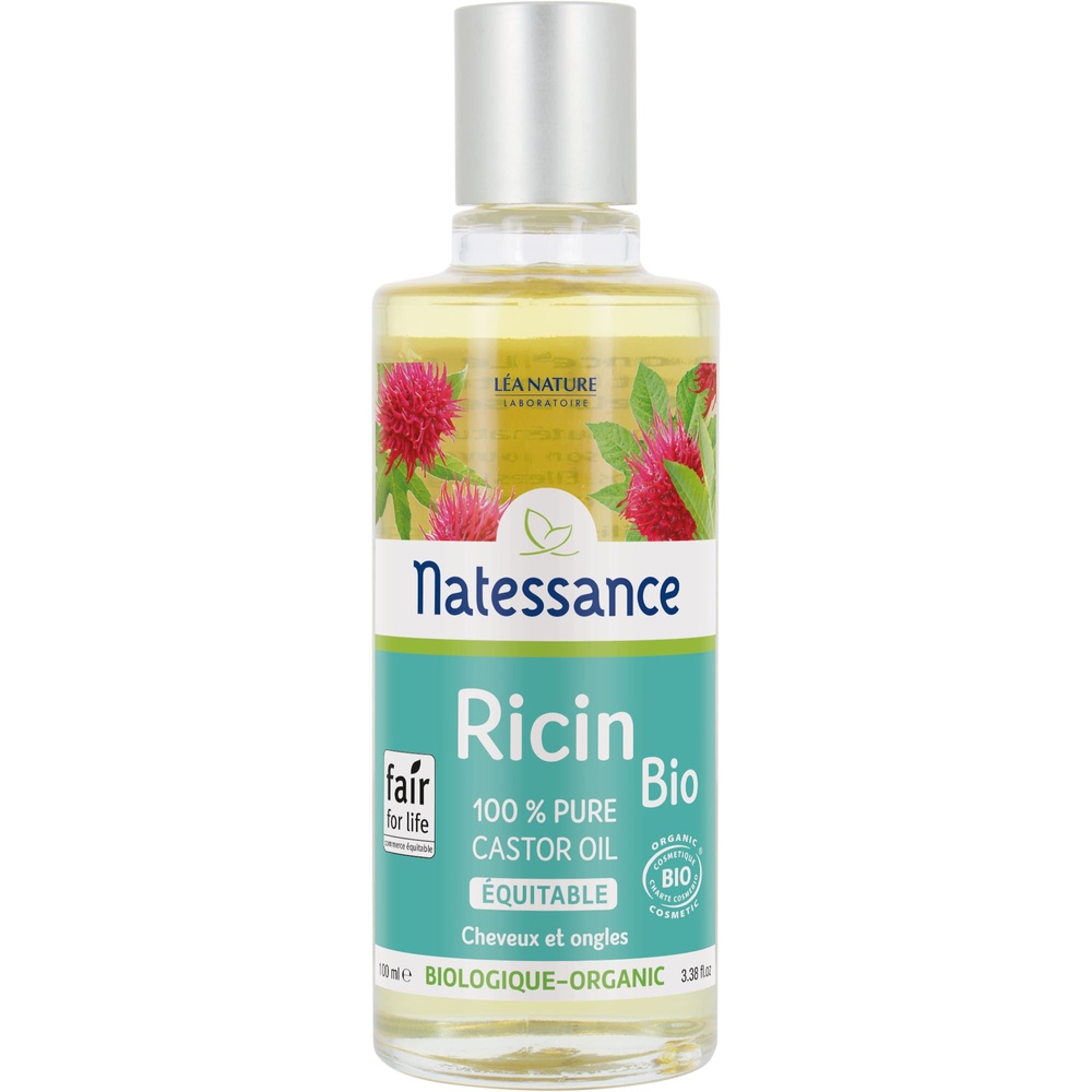 natessance Huile de Ricin bio équitable - fortifieet régénère Huile