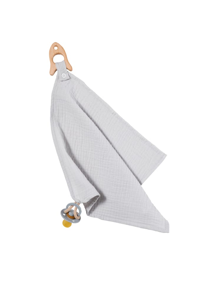 nordic coast company  Kuscheltuch Musselin Rakete Grau günstig kaufen onesize