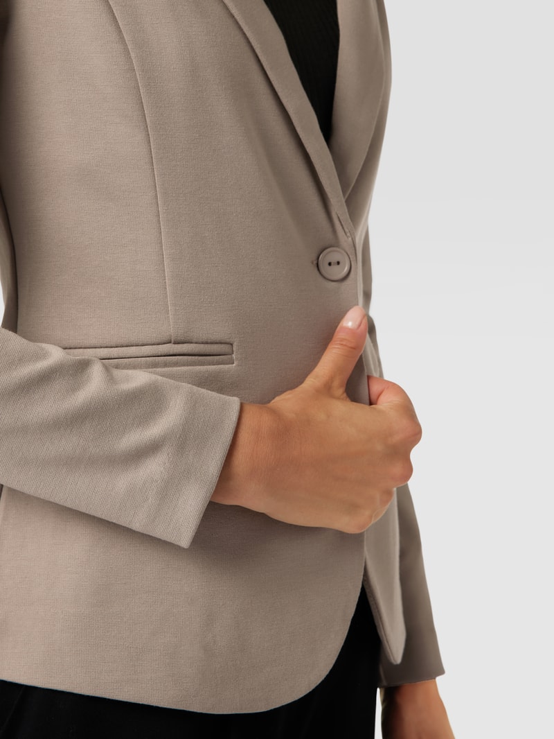 Blazer mit Reverskragen Modell 'Kate' in schlamm