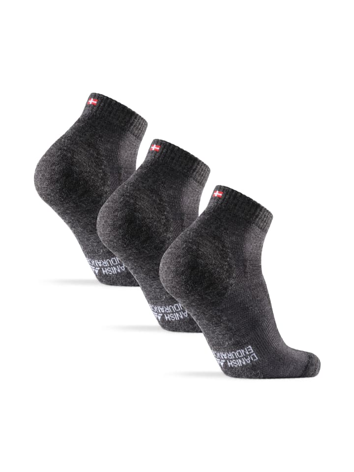 DANISH ENDURANCE Wandersocken Merino Hiking Low in grau günstig kaufen