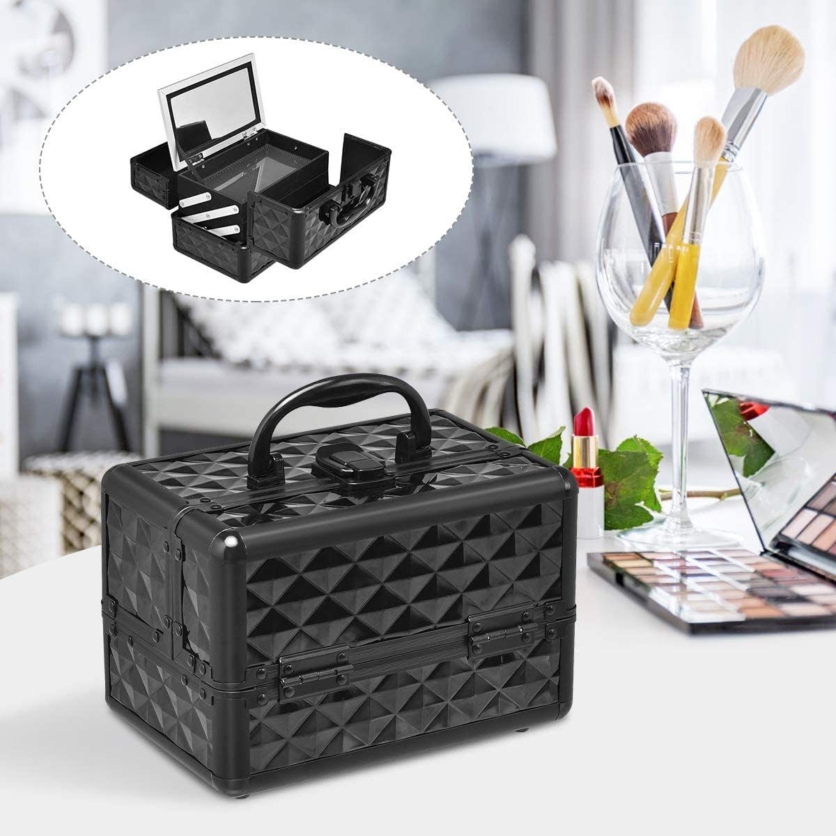 KOMFOTTEU Kosmetikkoffer Schminkkoffer, für Make-up