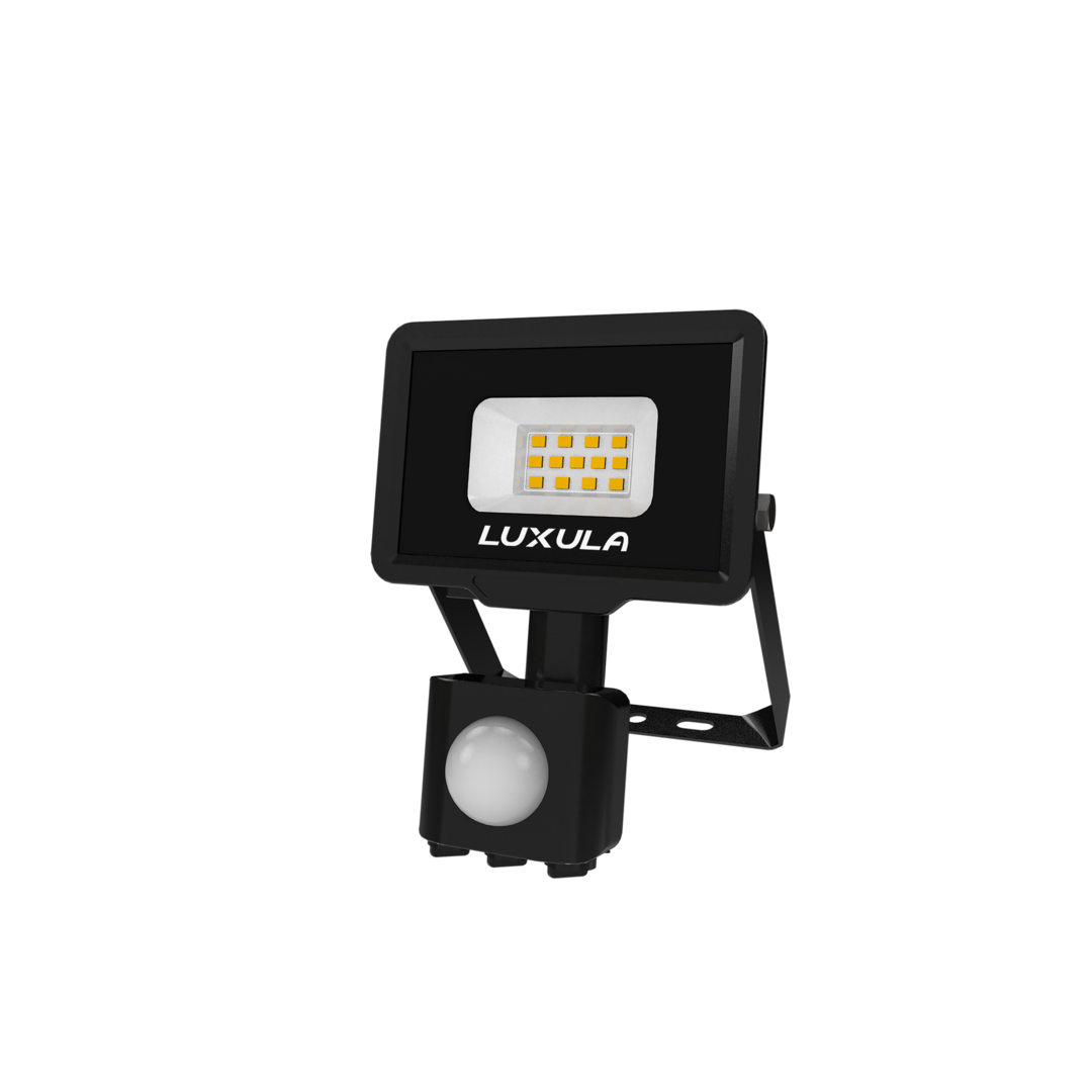 LUXULA LED-Fluter mit Bewegungsmelder, 10 W, 4000 K
