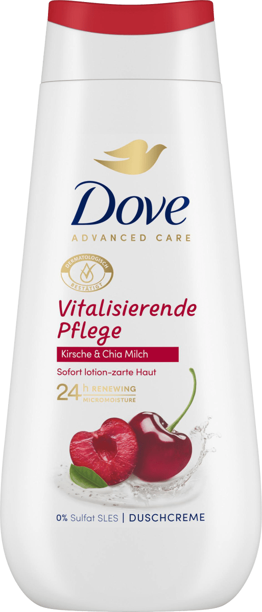 Duschcreme Advanced Care Vitalisierende Pflege, Kirsche & Chia Milch, 225 ml