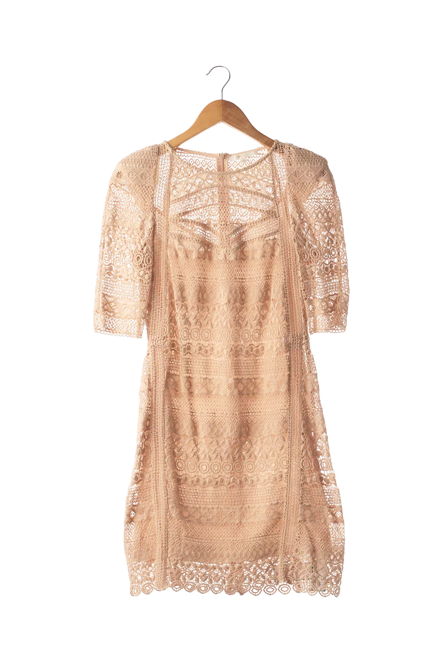 Maje Robes Mi Longues Femme couleur beige