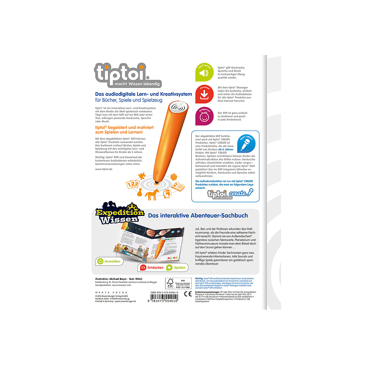 tiptoi® Expedition Wissen: Weltraum
