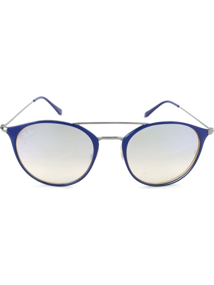 Ray Ban Uisex-Sonnenbrille in Dunkelblau/ Silber günstig kaufen