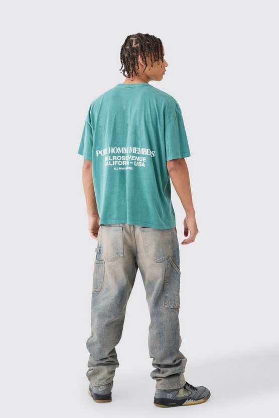 Kastiges Oversize T-Shirt mit Print