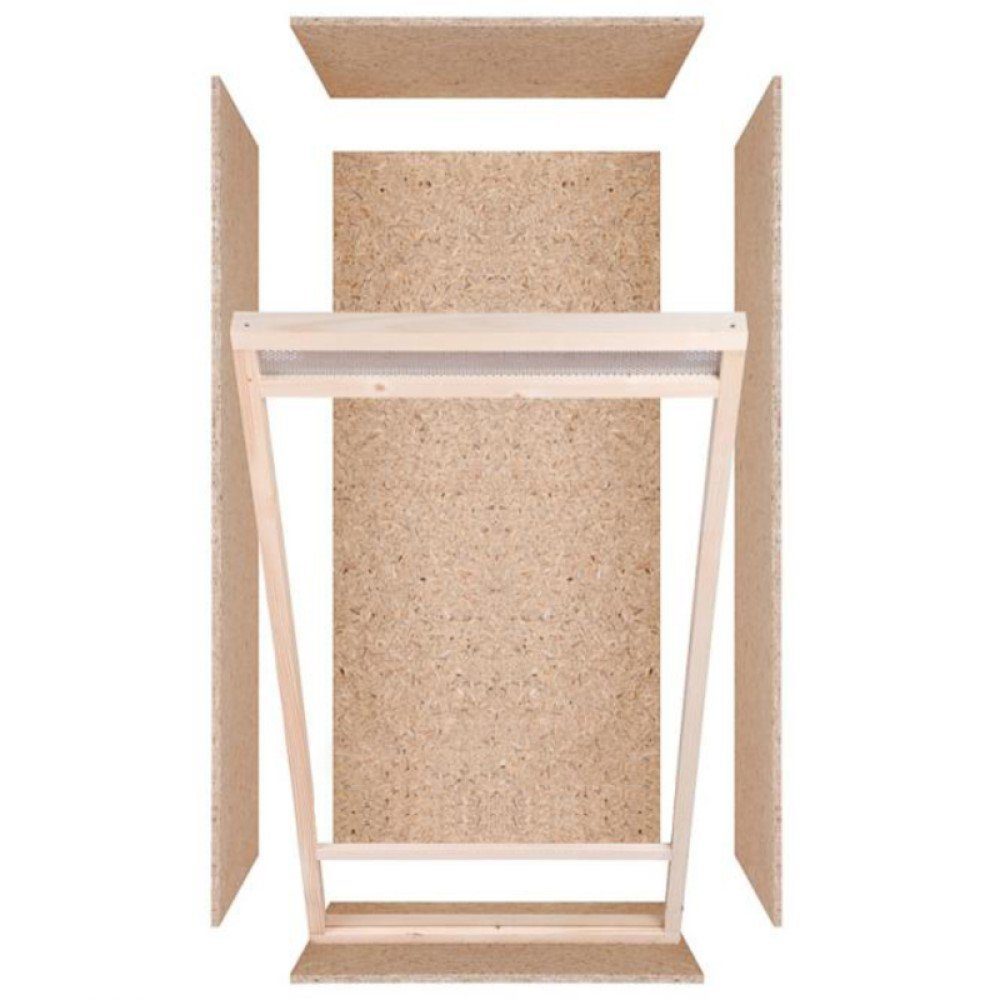 Repiterra Terrarium Hochterrarium Frontbelüftung 60x120x60 cm, formaldehydfrei, aus Wärme-isolierenden OSB-Platten
