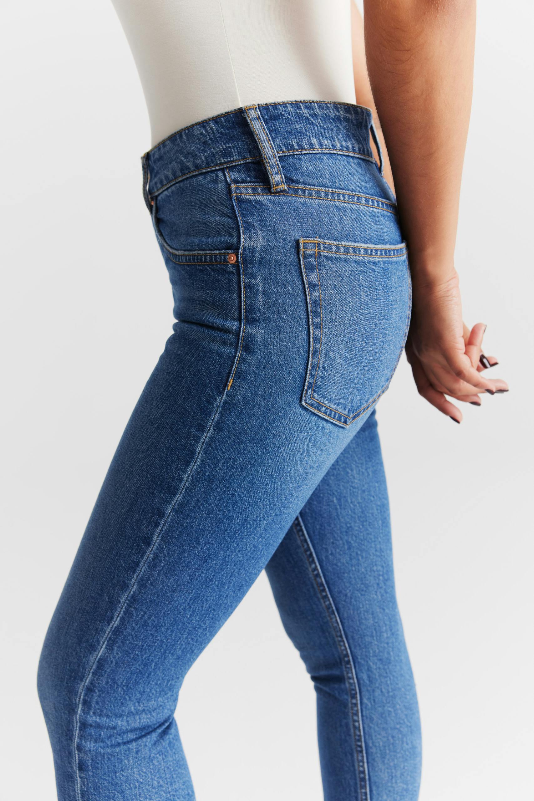Slim straight jeans