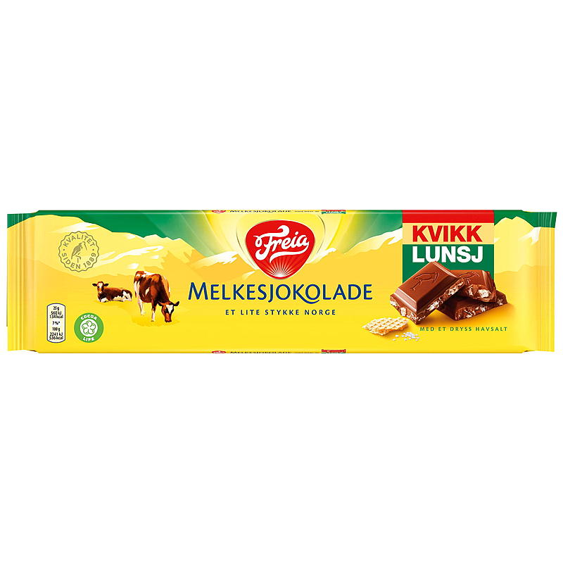 Freia Melkesjokolade Kvikk Lunsj 200 g Freia